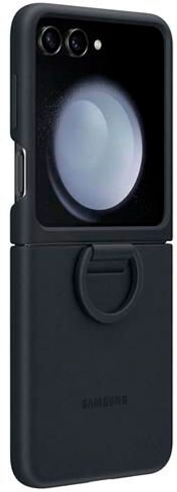 Galaxy Z Flip5 Silicone Case with Ring Indigo Cover smartphone Samsung 785302403139 N. figura 1