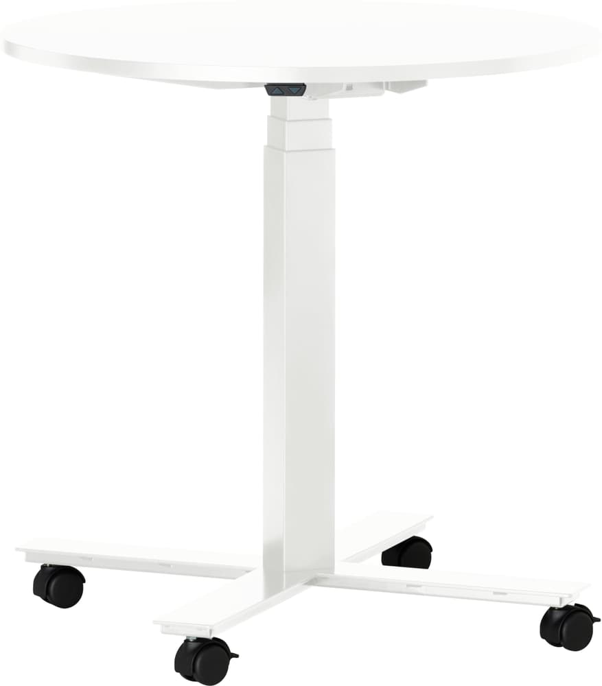 FLEXCUBE Tavolo da riunione regolabile in altezza 401933100000 Dimensioni A: 66.5 cm Colore Bianco N. figura 1