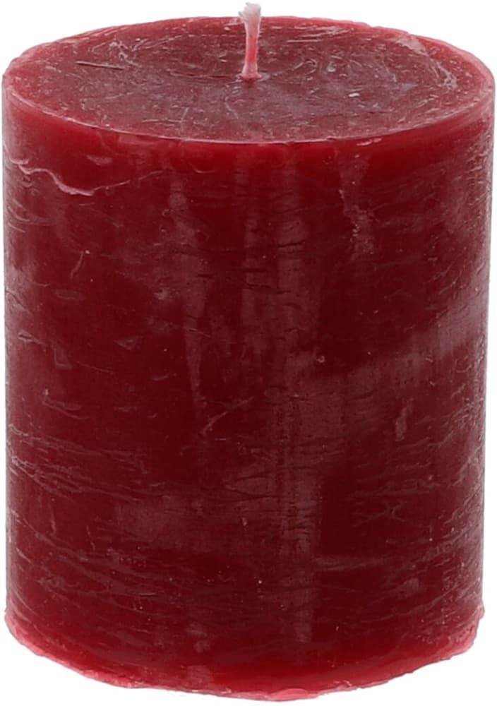 Zylinderkerze Rustico Kerze Balthasar 656207000012 Farbe Bordeaux Grösse ø: 7.0 cm x H: 8.0 cm Bild Nr. 1