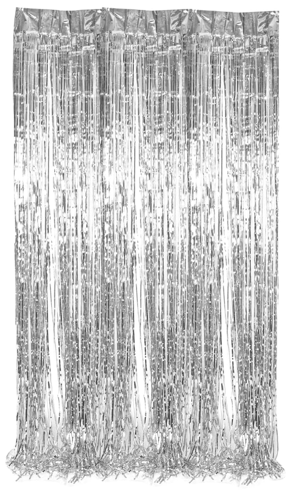 CINDY Lametta Vorhang 440814800000 Farbe Silber Grösse B: 90.0 cm x T: 2.4 m Bild Nr. 1