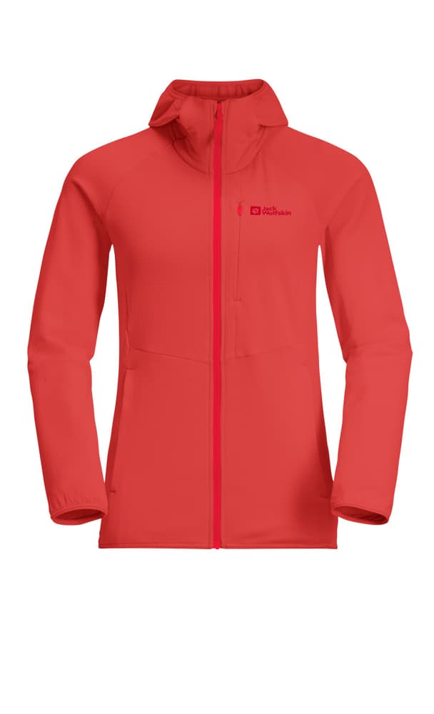 Kolbenberg Hooded Veste polaire Jack Wolfskin 468413500531 Taille L Couleur rouge claire Photo no. 1