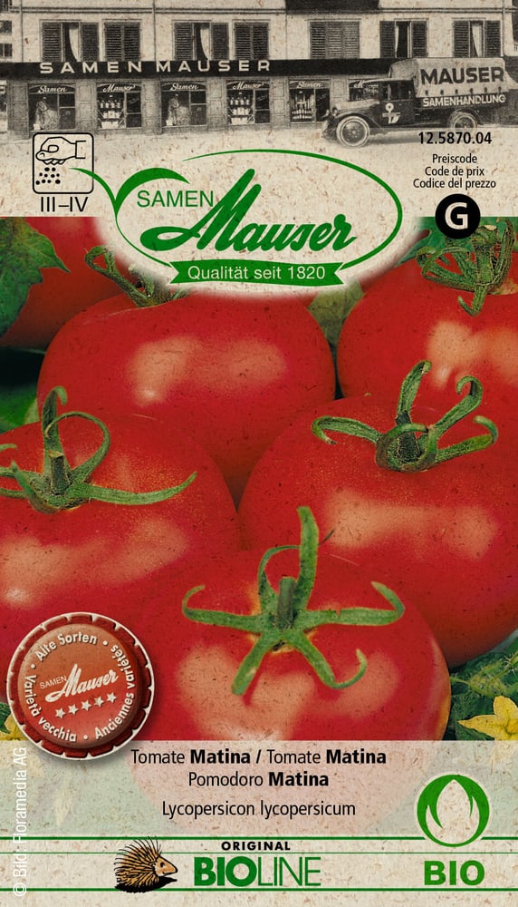Tomate Matina Semences de legumes Samen Mauser 650158700000 Photo no. 1