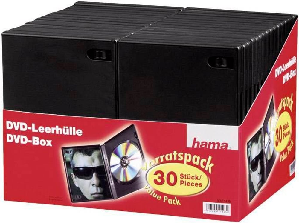Boîtier standard pour DVD, lot de 30 Boîtier vide pour médias optiques Hama 785300172447 Photo no. 1