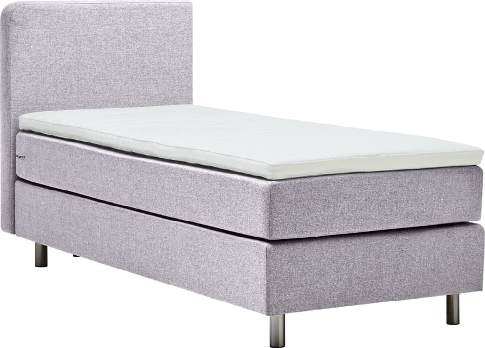 VALERIE Lit Boxspring 407758790081 Dimensions L: 90.0 cm x P: 200.0 cm Couleur Gris clair Photo no. 1