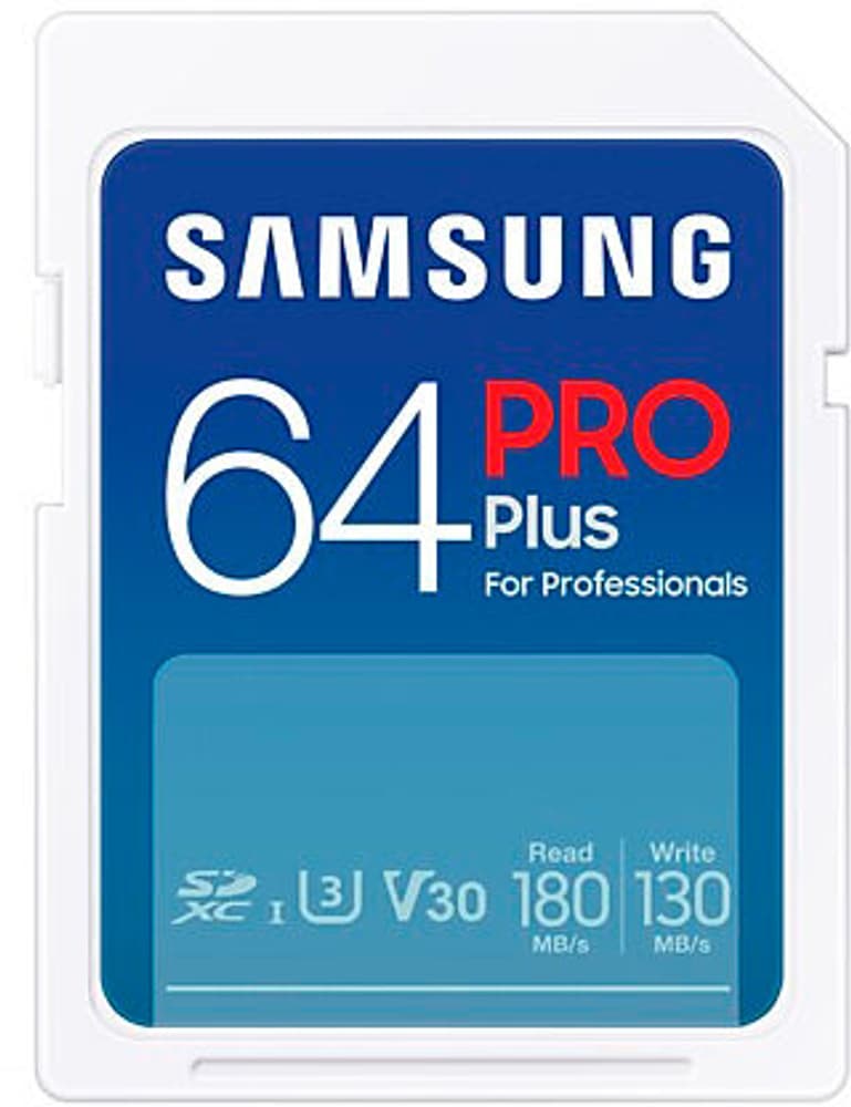 Pro+ SDXC 180MB/s 64GB V30, U3 Carte mémoire Samsung 798340700000 Photo no. 1