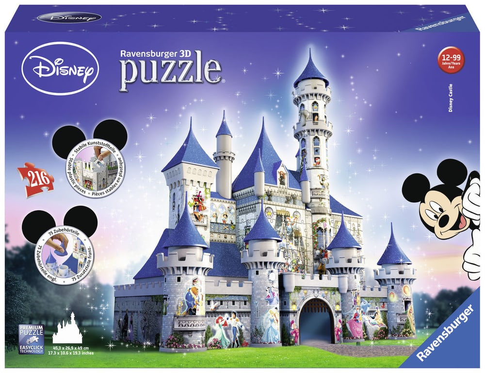 3D Puzzle Château Disney Ravensburger 74542510000016 Photo n°. 1