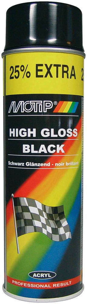 High Gloss Black 500 ml Peinture aérosol MOTIP 620709700000 Photo no. 1