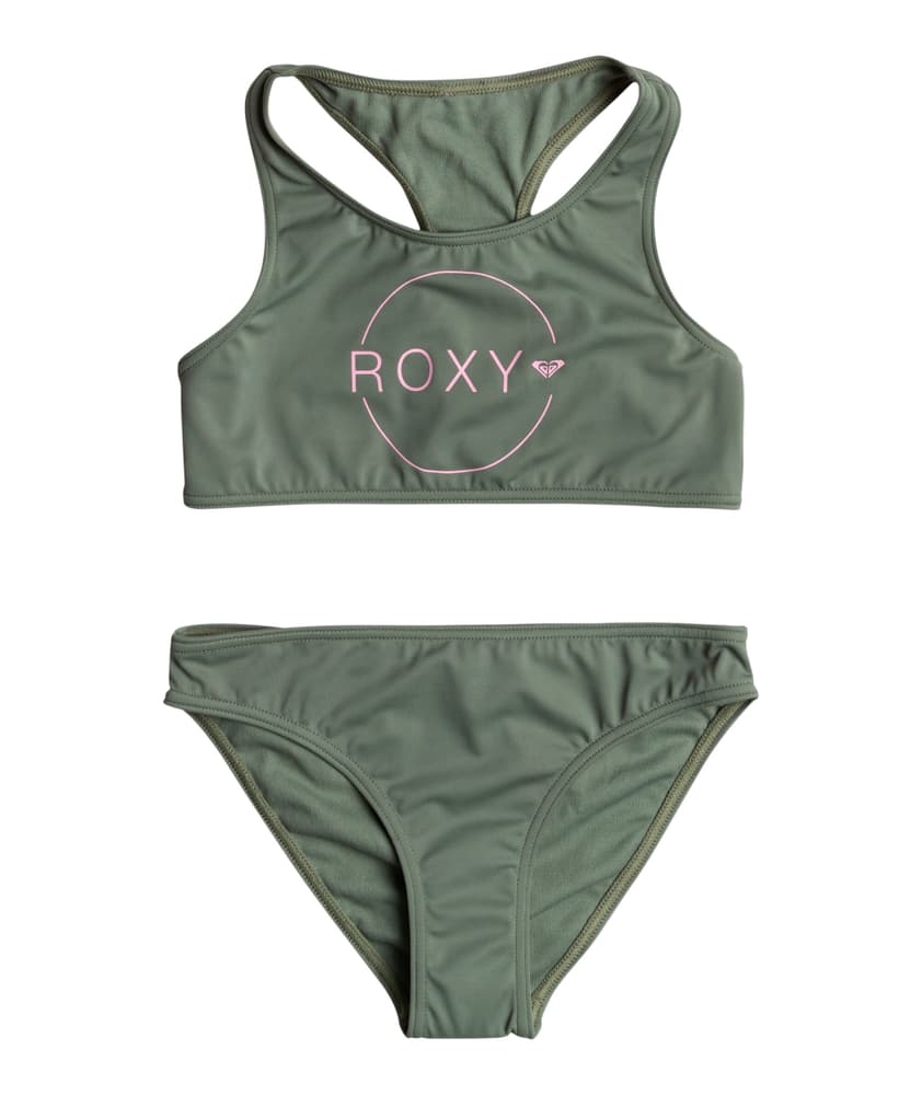 Basic Active Bikini Roxy 469351114067 Taglie 140 Colore oliva N. figura 1