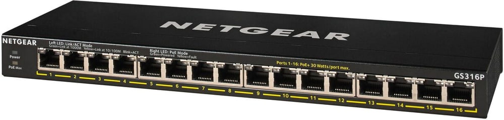 GS316P-100EUS 16 Port Switch di rete Netgear 785302429400 N. figura 1