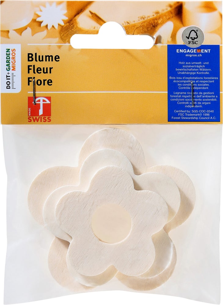 Legna Creativa Fleur avec trou petite FSC® 3pcs. Pièces errantes Fleur avec trou petite FSC® 3pcs. Pièces errantes Legna Creativa 664001400000 Photo no. 1
