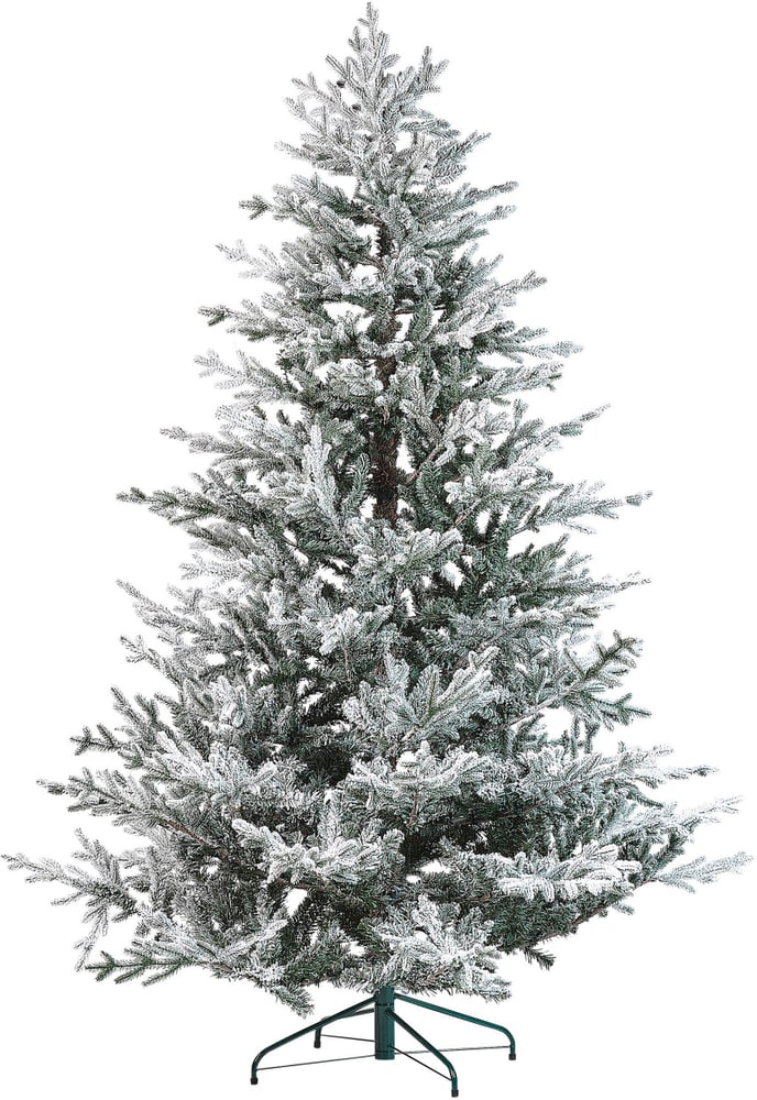 Albero di Natale bianco e verde 210 cm BRISCO Albero artificiale Beliani 759257300000 N. figura 1