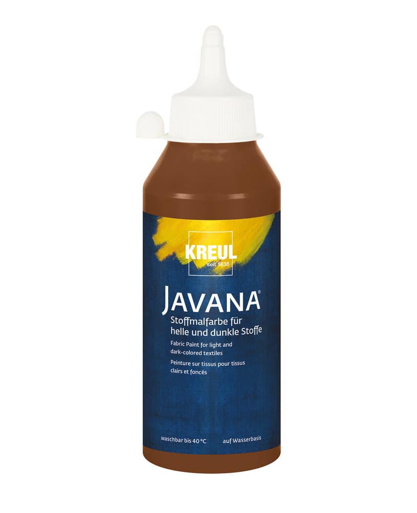 KREUL Javana Stoffmalfarbe für helle und dunkle Stoffe Rehbraun 250 ml Stoffmalfarbe C.Kreul 667198200000 Bild Nr. 1