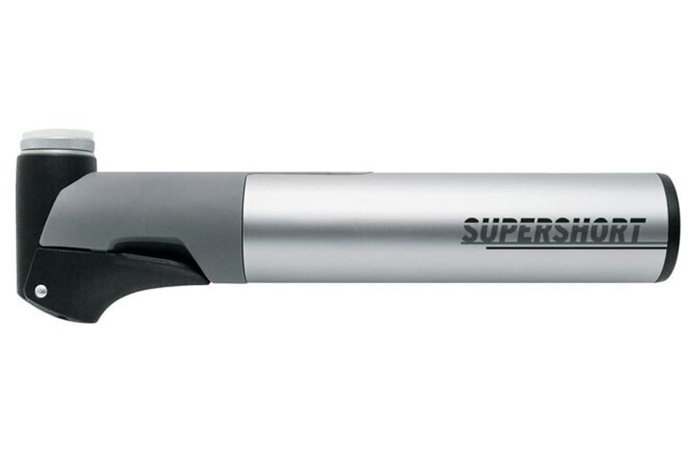 Mini pompa Supershort in plastica AV DV SV con impugnatura a T argento Pompa per bici SKS 469086500000 N. figura 1