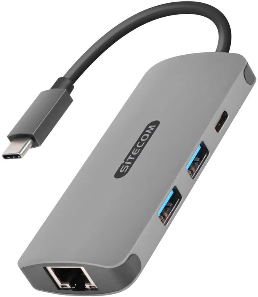 USB-C - LAN Adaptateur CN-378 Hub USB + station d’accueil SITECOM 785300164765 Photo no. 1