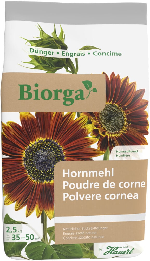 Hauert Biorga polvere cornea 2.5kg Fertilizzante solido Hauert 658249000000 N. figura 1