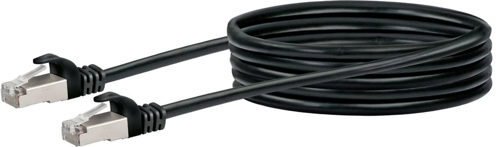 Cable de réseau S/FTP Cat. 6 2.5m noir Câble de réseau Schwaiger 613187700000 Photo no. 1
