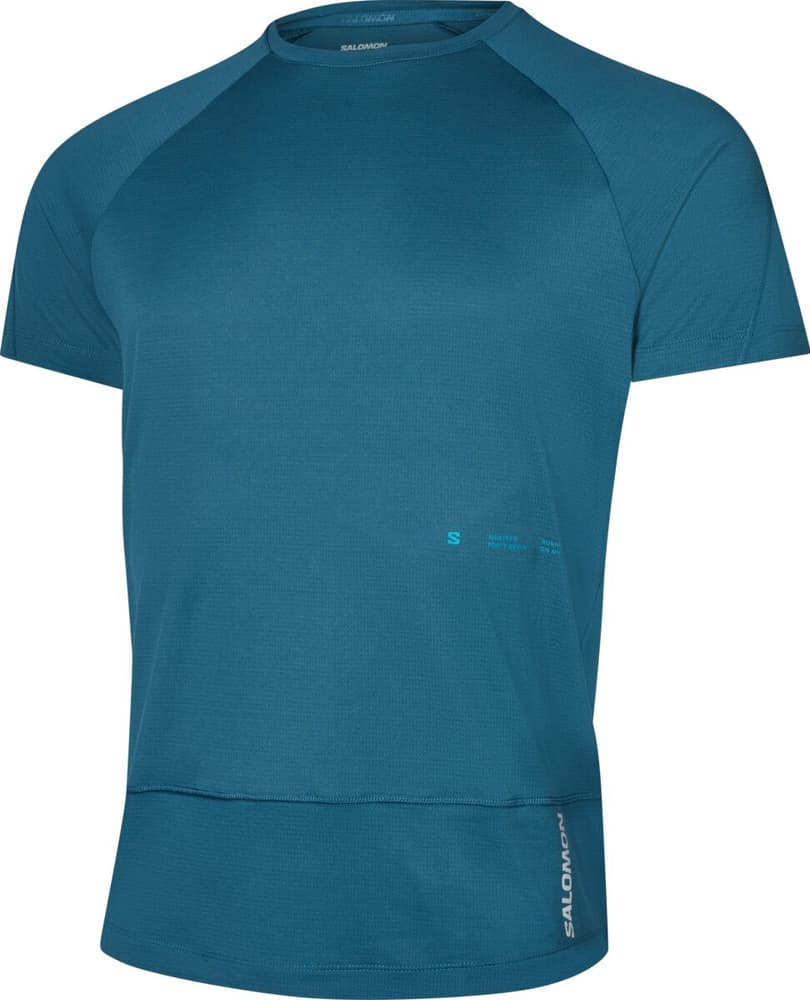 Cross Run GFX T-shirt Salomon 467737700640 Taglie XL Colore blu N. figura 1