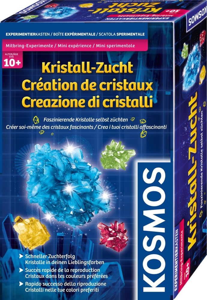 Créatde cristaux Créer soi-même des cristaux fascinants Kits scientifique KOSMOS 748618800000 Photo no. 1