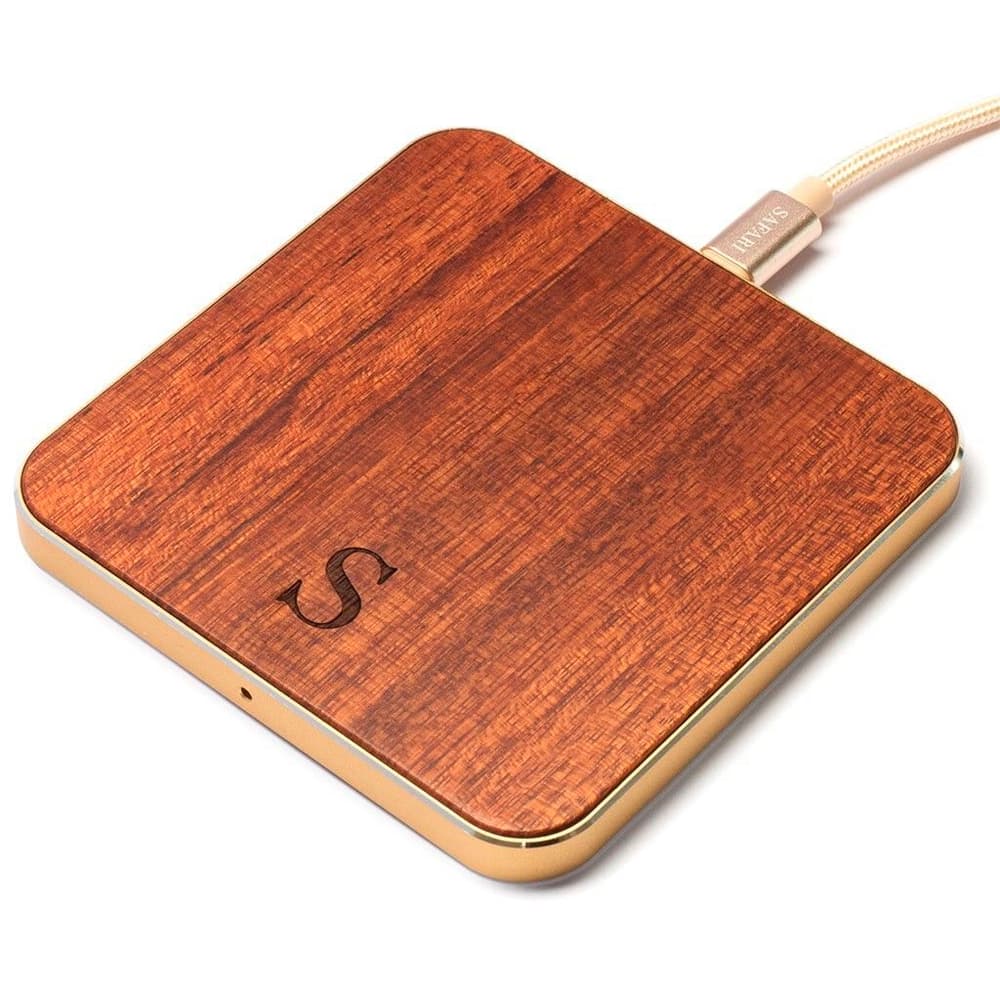Square Wood Rosewood Wireless Charger Safari Selection 785302416055 Bild Nr. 1