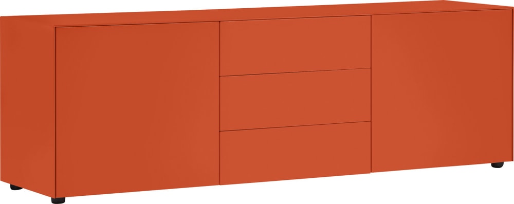 LUX Buffet bas 400840900057 Dimensions L: 180.0 cm x P: 46.0 cm x H: 56.0 cm Couleur Orange Photo no. 1