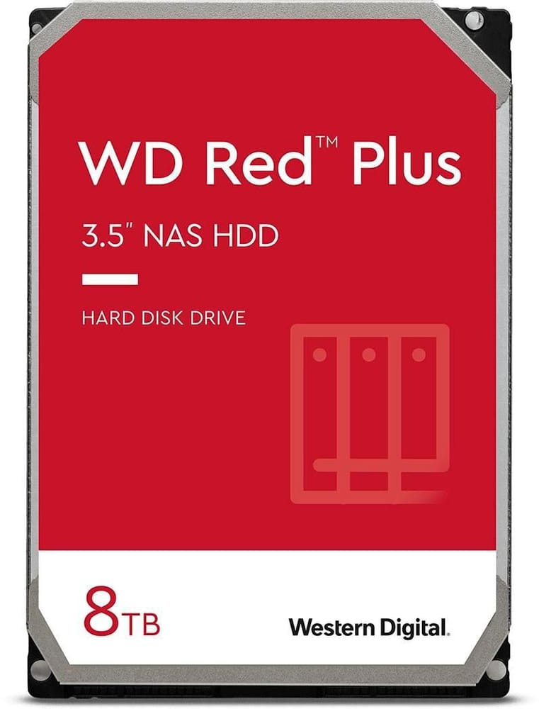 WD Red Plus 3.5" SATA 8 TB Interne Festplatte Western Digital 785302428252 Bild Nr. 1