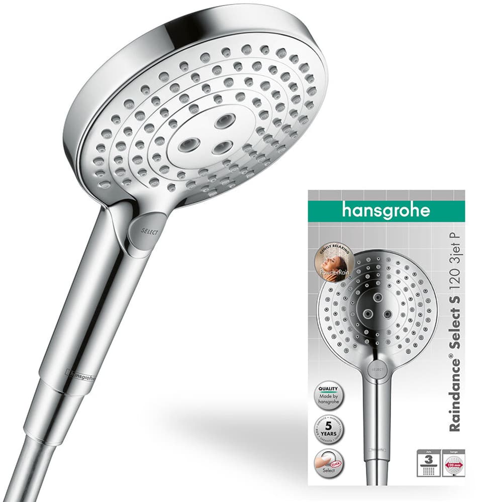 Raindance Select S Doccetta 120 3jet PowderRain Doccetta Hansgrohe 669700120895 N. figura 1