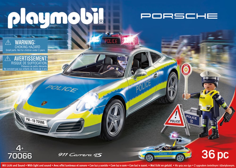 Porsche 911 Carrera 4S Polizia PLAYMOBIL® 74801160000018 No. figura 1