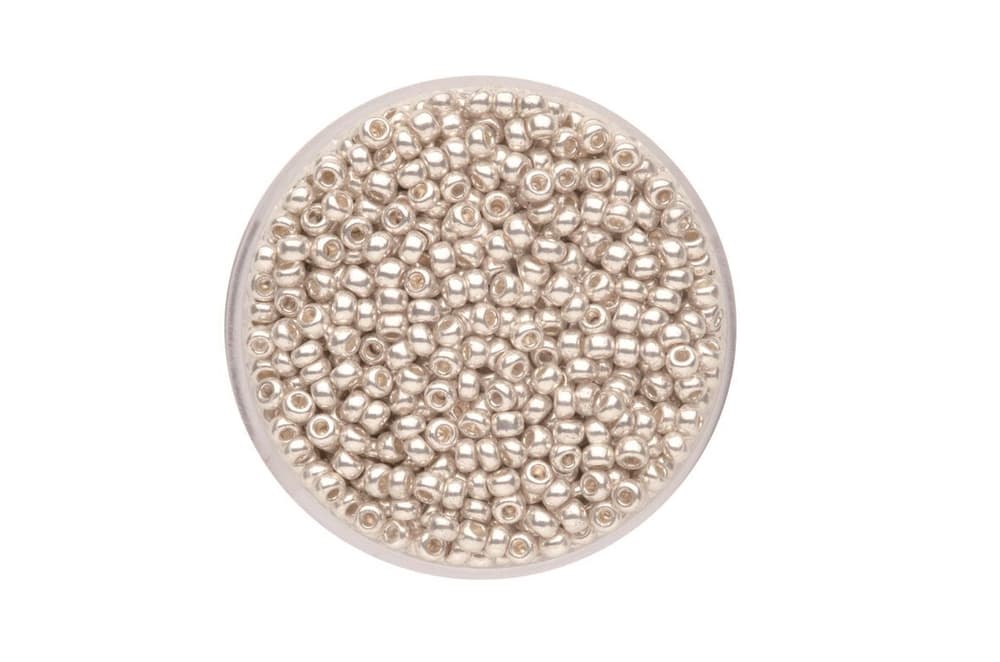 Rocailles 2.6mm argento met. 17g Perline artigianali 608133800000 N. figura 1