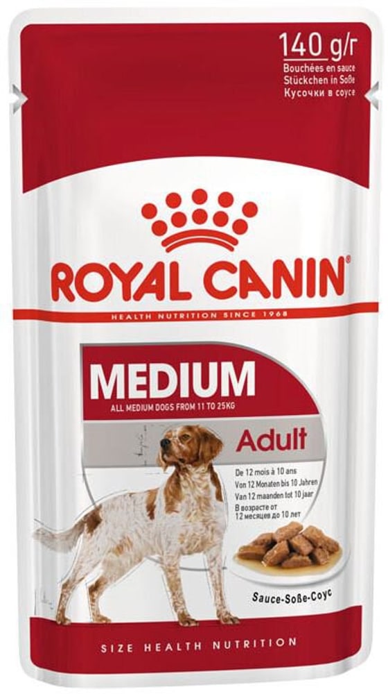 Medium Adult Gravy, 10x140 g Nassfutter Royal Canin 658730100000 Bild Nr. 1