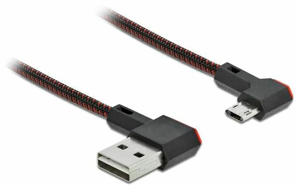 USB 2.0-Kabel EASY USB, gewinkelt USB A - Micro-USB B 0.5 m USB Kabel DeLock 785302404717 Bild Nr. 1