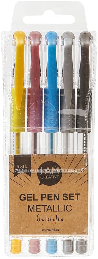 Set de stylos gel, métallisés, 5 pcs. Stylo Gel I AM CREATIVE 667102400000 Photo no. 1