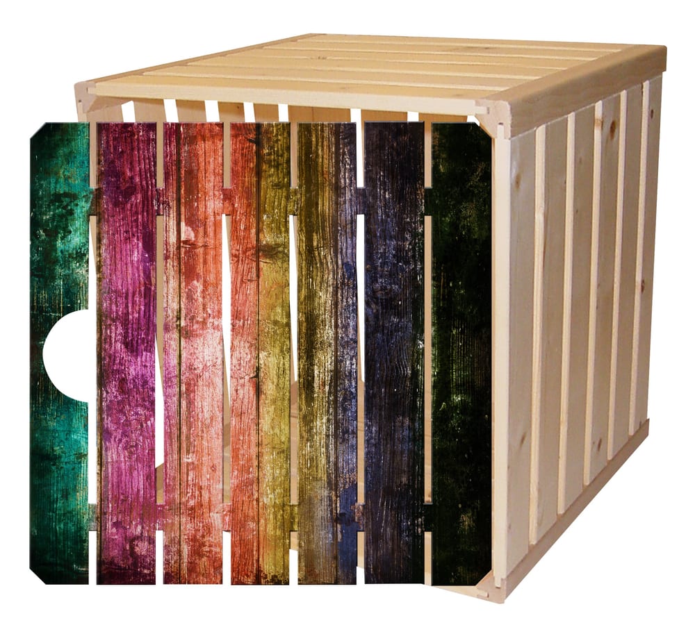 Cassetta in legno A1/2 con porta arcobaleno Cassetta in legno HolzZollhaus 643206000000 N. figura 1