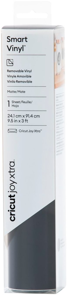 Joy Xtra Vinylfolie Joy Xtra Smart ablösbar 24.1 x 91.4 cm, Schwarz Schneideplotter Materialien Cricut 669606000000 Bild Nr. 1