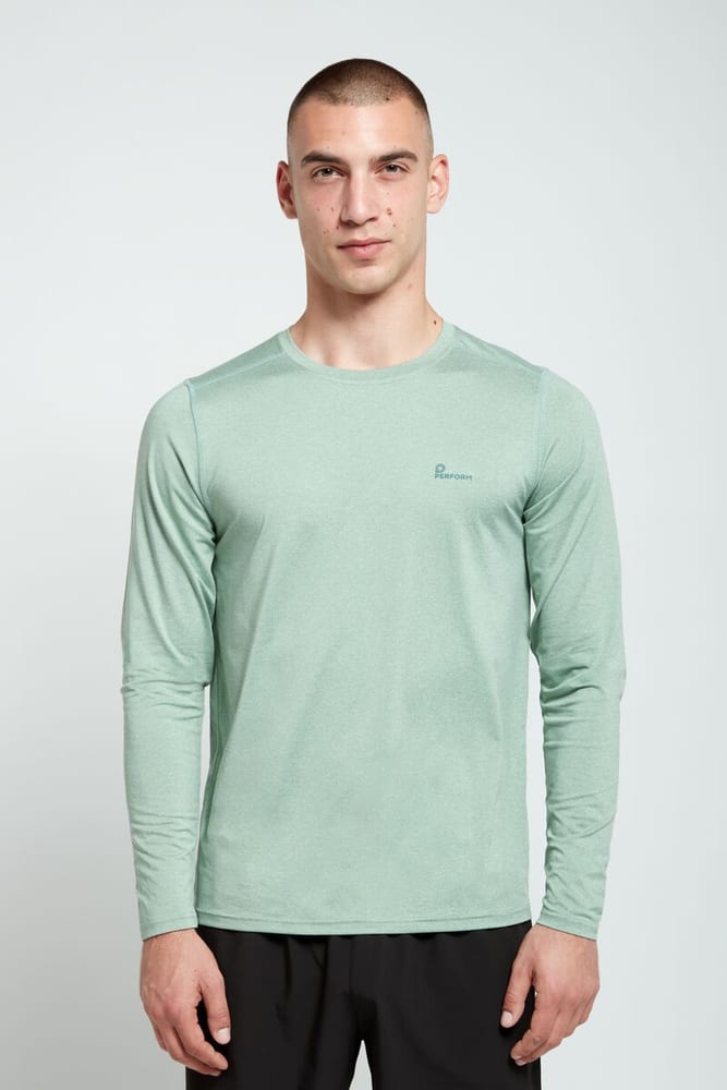 Shirt longsleeve T-shirt Perform 471832600661 Taglie XL Colore verde chiaro N. figura 1