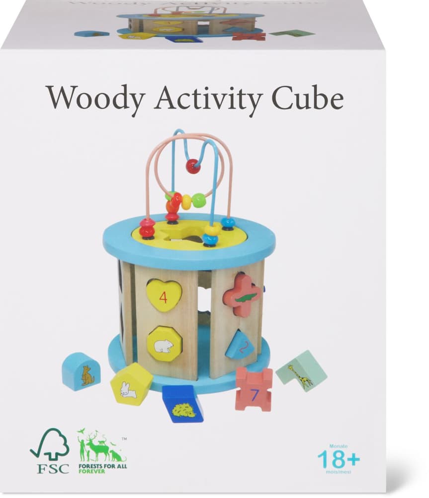 Woody Cube d'activités Jeux éducatifs Woody 749300300000 Photo no. 1