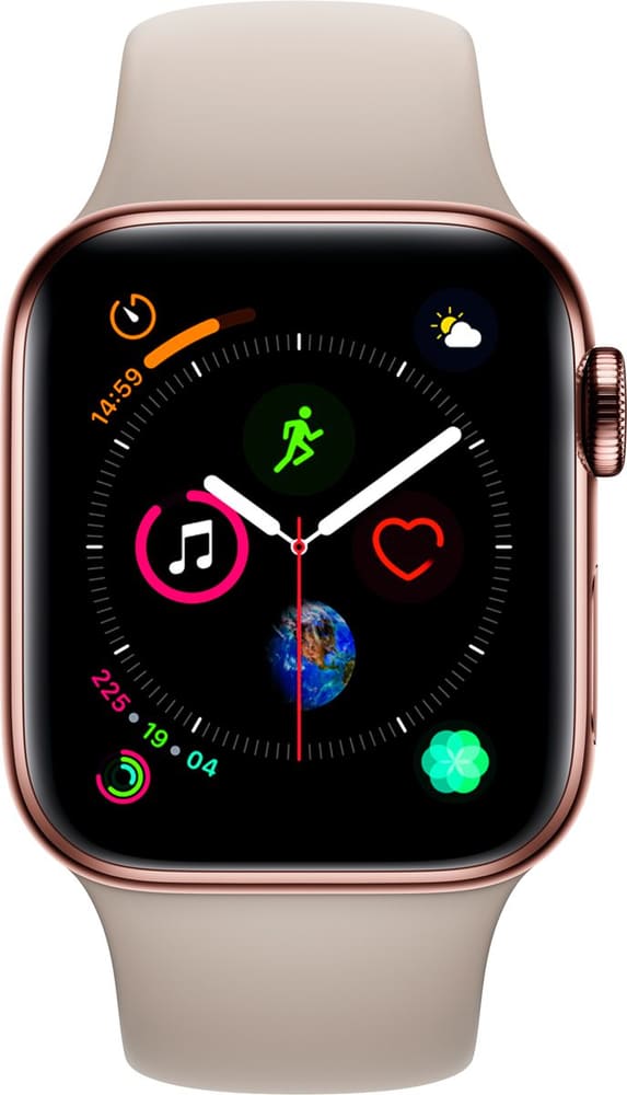 Watch Serie 4 40mm GPS+Cellular gold Stainless Steel Stone Sport Band Smartwatch Apple 79845380000018 Bild Nr. 1