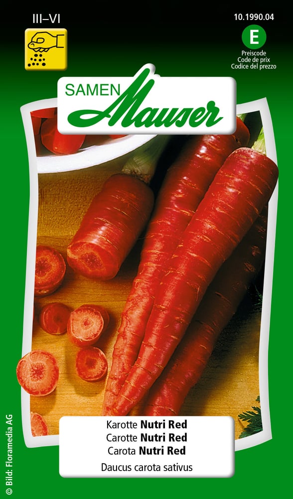 Carota Nutri Red Sementi di verdura Samen Mauser 650110905000 Contenuto 0.5 g (ca. 100 piante o 2 - 3 m²) N. figura 1