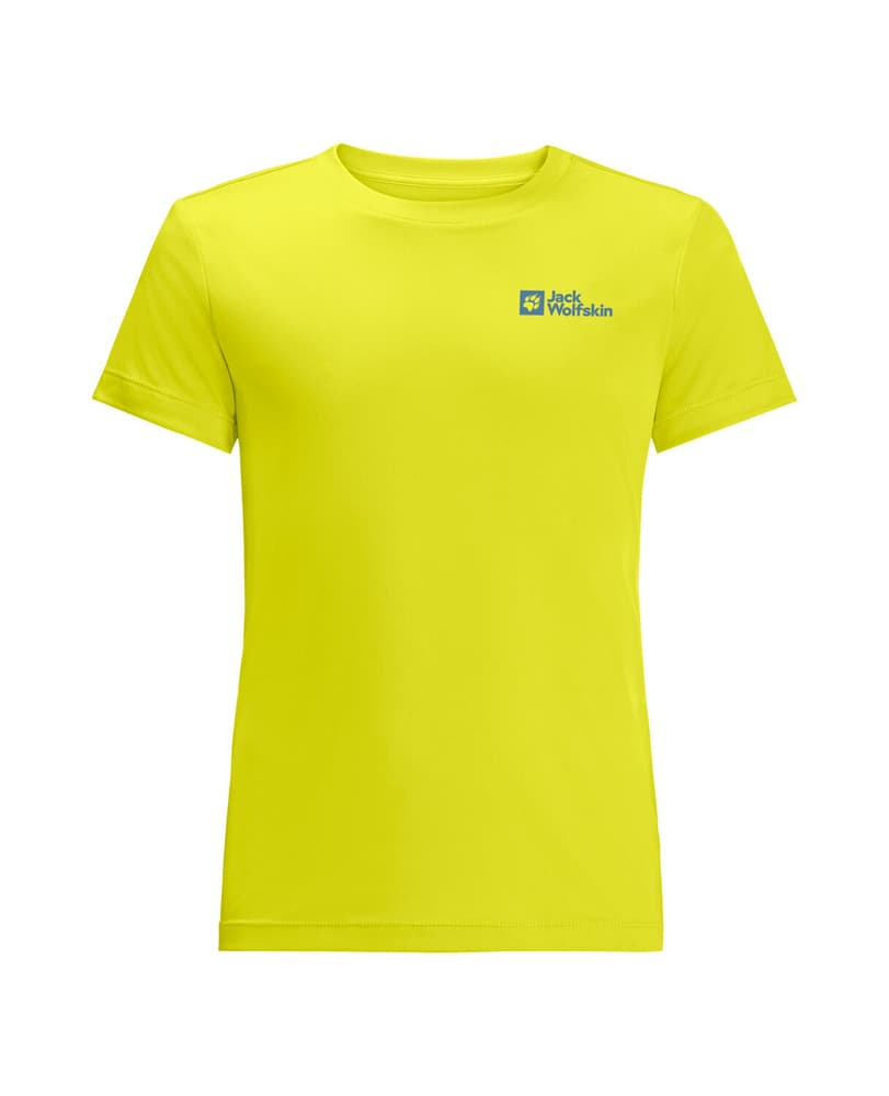Active Solid T-Shirt Jack Wolfskin 466386912855 Taille 128 Couleur jaune néon Photo no. 1