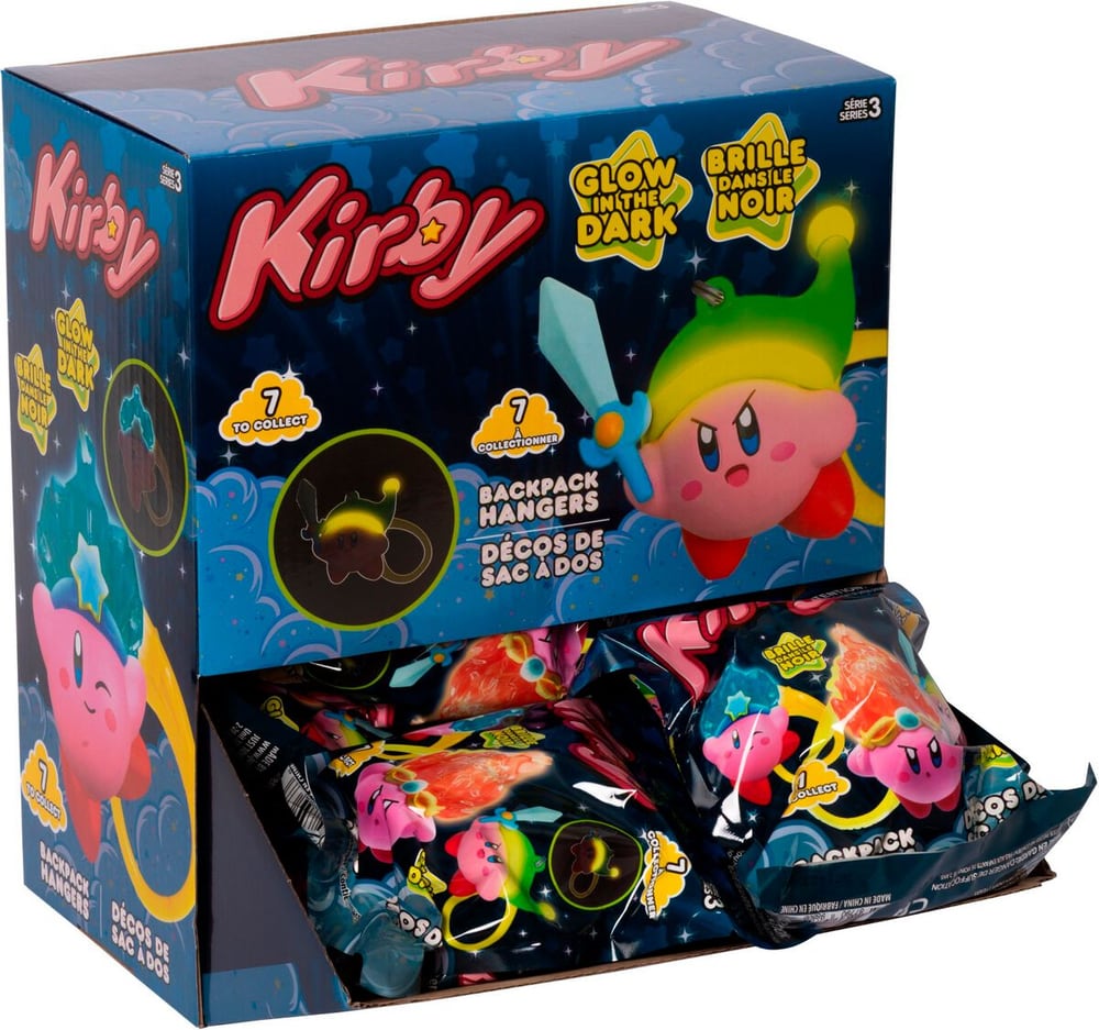 Nintendo Kirby Backpack Hangers S3 Merch Just Toys 785302414627 N. figura 1