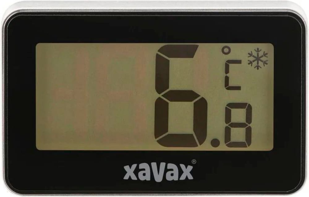 Digitales Kühlschrank- und Gefrierschrankthermometer, Schwarz Thermometer & Hygrometer Xavax 785300175754 Bild Nr. 1