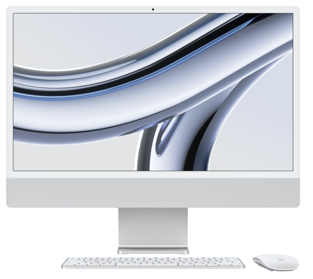 iMac 24 M3 8CPU 10GPU 256GB 8GB silver PC tout-en-un Apple 799166800000 Photo no. 1