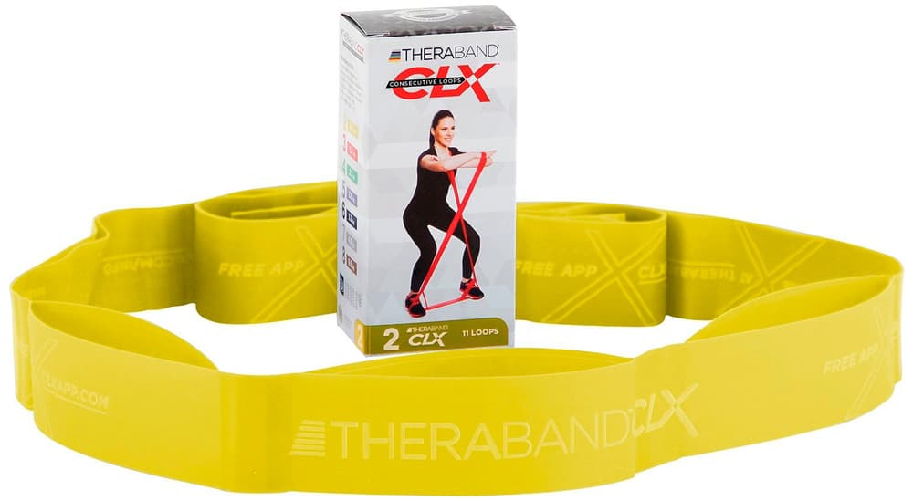 Theraband  CLX 2 Bande fitness TheraBand 471988999950 Taille one size Couleur jaune Photo no. 1