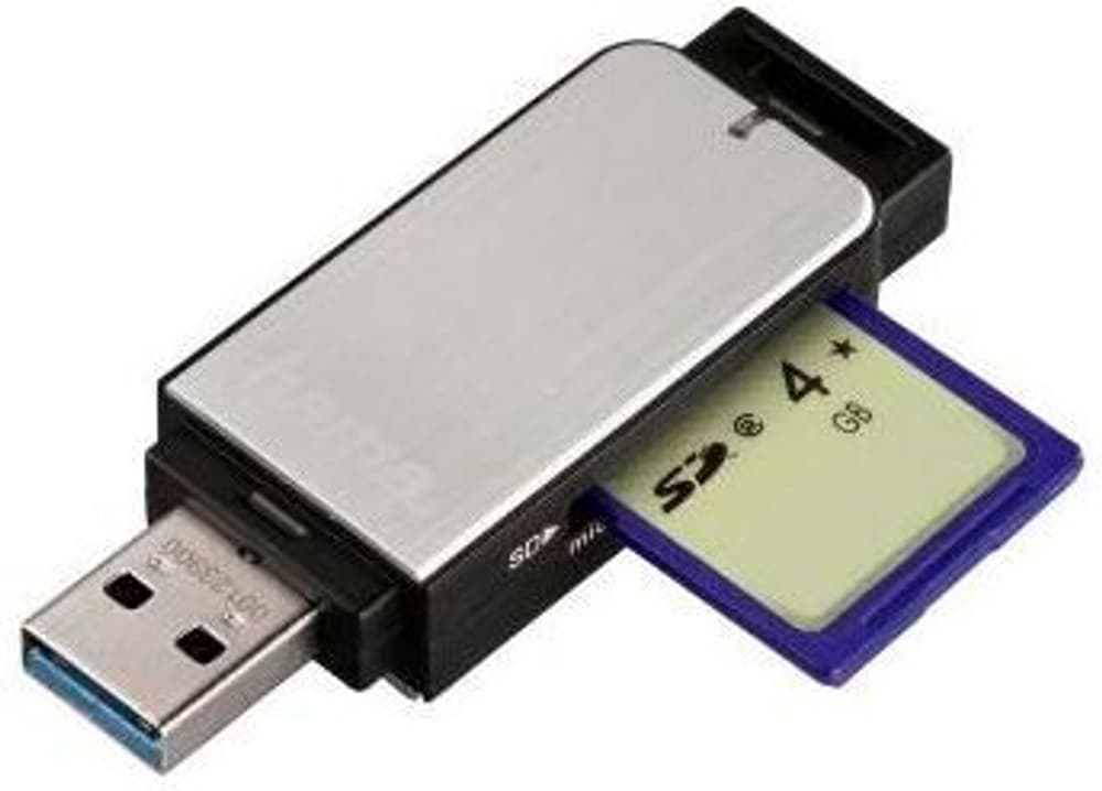 Lecteur de cartes SD/microSD USB 3.0, argent Lecteur de cartes Hama 785302422197 Photo no. 1