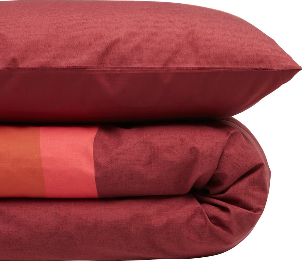 AMBER Housse de couette en percale AMBER Housse de couette en percale 451340612533 Dimensions Fourre de duvet - 200 x 210 cm Couleur Bordeaux Photo no. 1