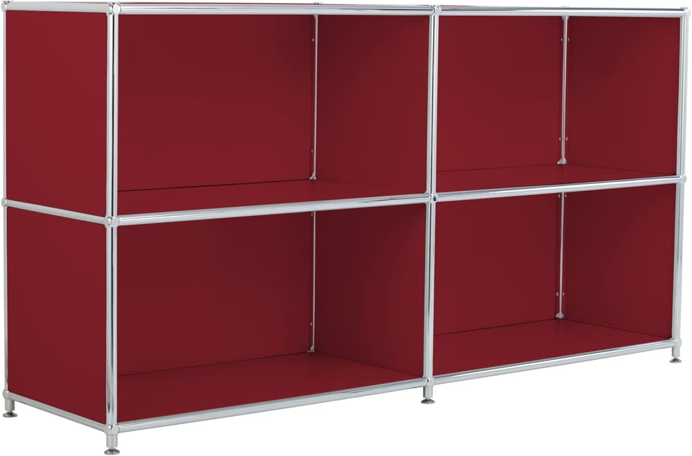 FLEXCUBE Sideboard 401907600000 Dimensions L: 152.0 cm x P: 40.0 cm x H: 80.5 cm Couleur Rouge Photo no. 1