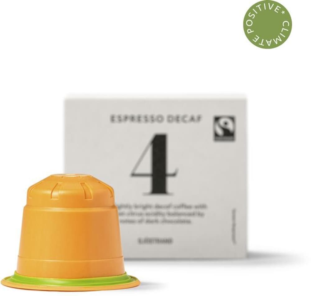 N° 4 capsules de café Espresso Decaf paquet de 10 pièces Capsules à café Sjöstrand 785300171640 Photo no. 1