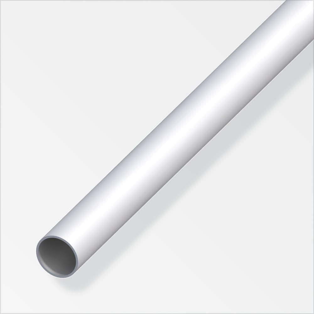 Tubo tondo 25 x 1.5 mm argento 1 m Tubo tondo alfer 605107600000 N. figura 1