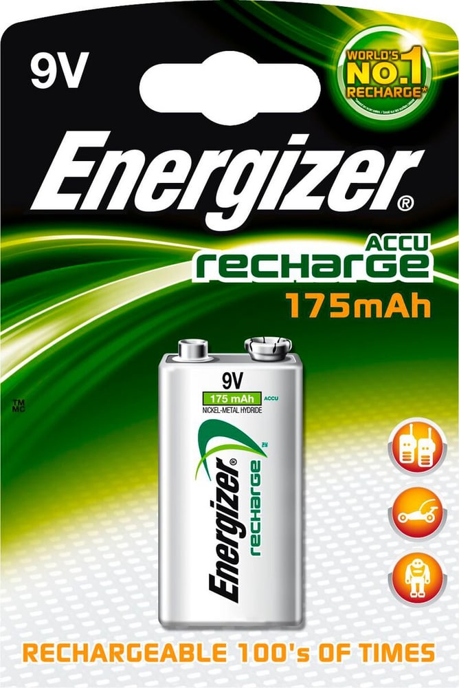Power Plus 9V 175 mAh 1 pezzo accu Batteria ad accumulatore Energizer 785302424635 N. figura 1