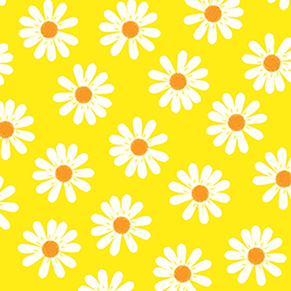Dancing daisies gelb Servietten 666637400000 Bild Nr. 1
