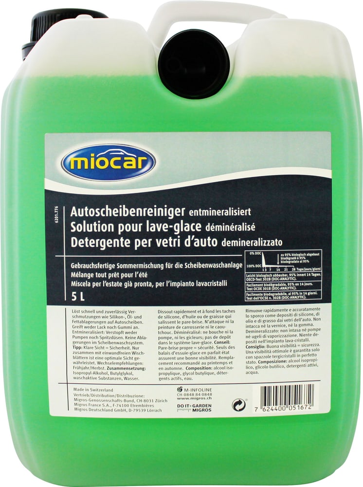 Miocar Autoscheibenreiniger Sommer Reinigungsmittel - kaufen bei Do it +  Garden Migros